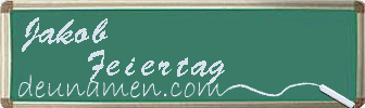 Jakob Feiertag Visitenkarte